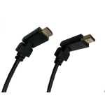 HDMI Male to HDMI Male Cable, 180 Degree Swivel, 6 ft