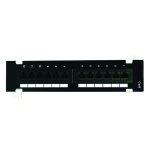 Cat 6 89D Bracket Type Surface Mount RJ45/110 Type Patch Panel, 12 port