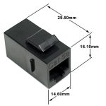 Cat 5E RJ45 Sanp-In Type Unshielded Coupler.